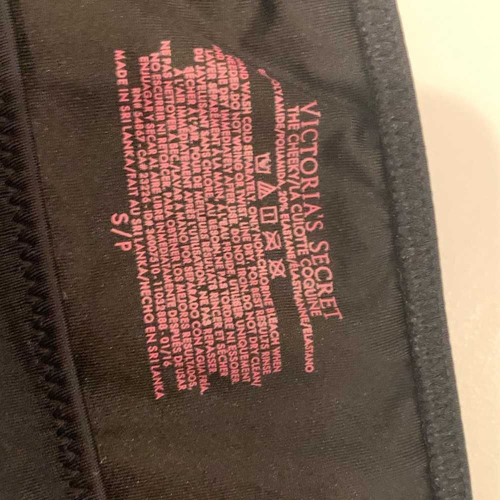 Victorias Secret Cheeky Bikini Bottom Black - Picture 4 of 5